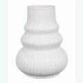 Youngs Stoneware Modern Organic Vase 12137